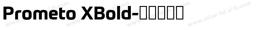 Prometo XBold字体转换